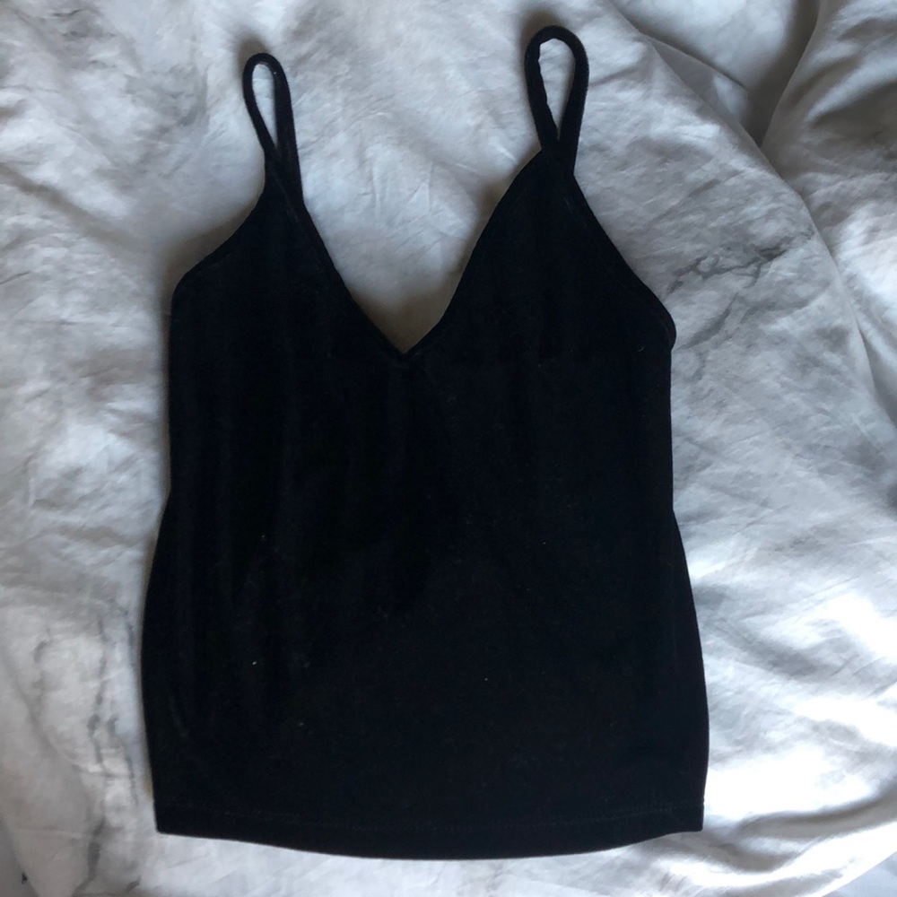 Pacsun velvet crop top